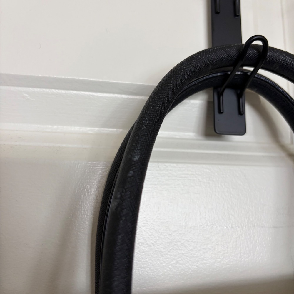 Kate Spade New York Black Cream Saffiano Leather Satchel Crossbody Bag - Picture 4 of 8